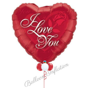 Giant 90cm I Love You Heart Balloon Bouquet