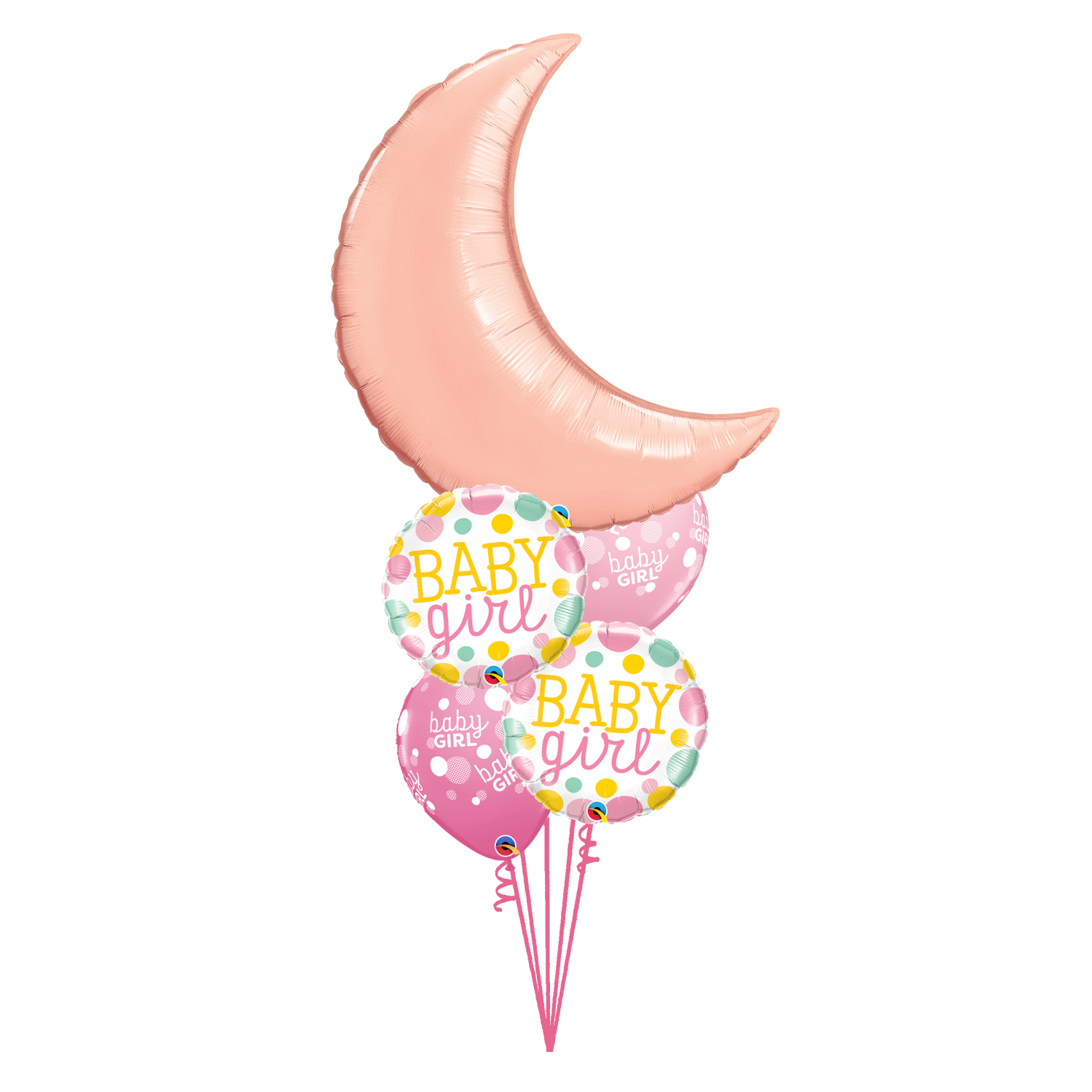 Baby Pink Moon Balloon Bouquet