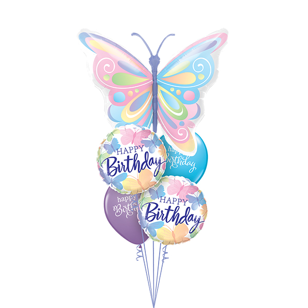 Butterflies Bithday Balloon Bouquet