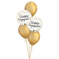 Happy Engagement Confetti Dots Balloon Bouquet